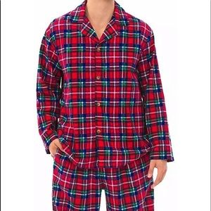 ALEXANDER DEL ROSSA Men’s Plaid Pajama Set L